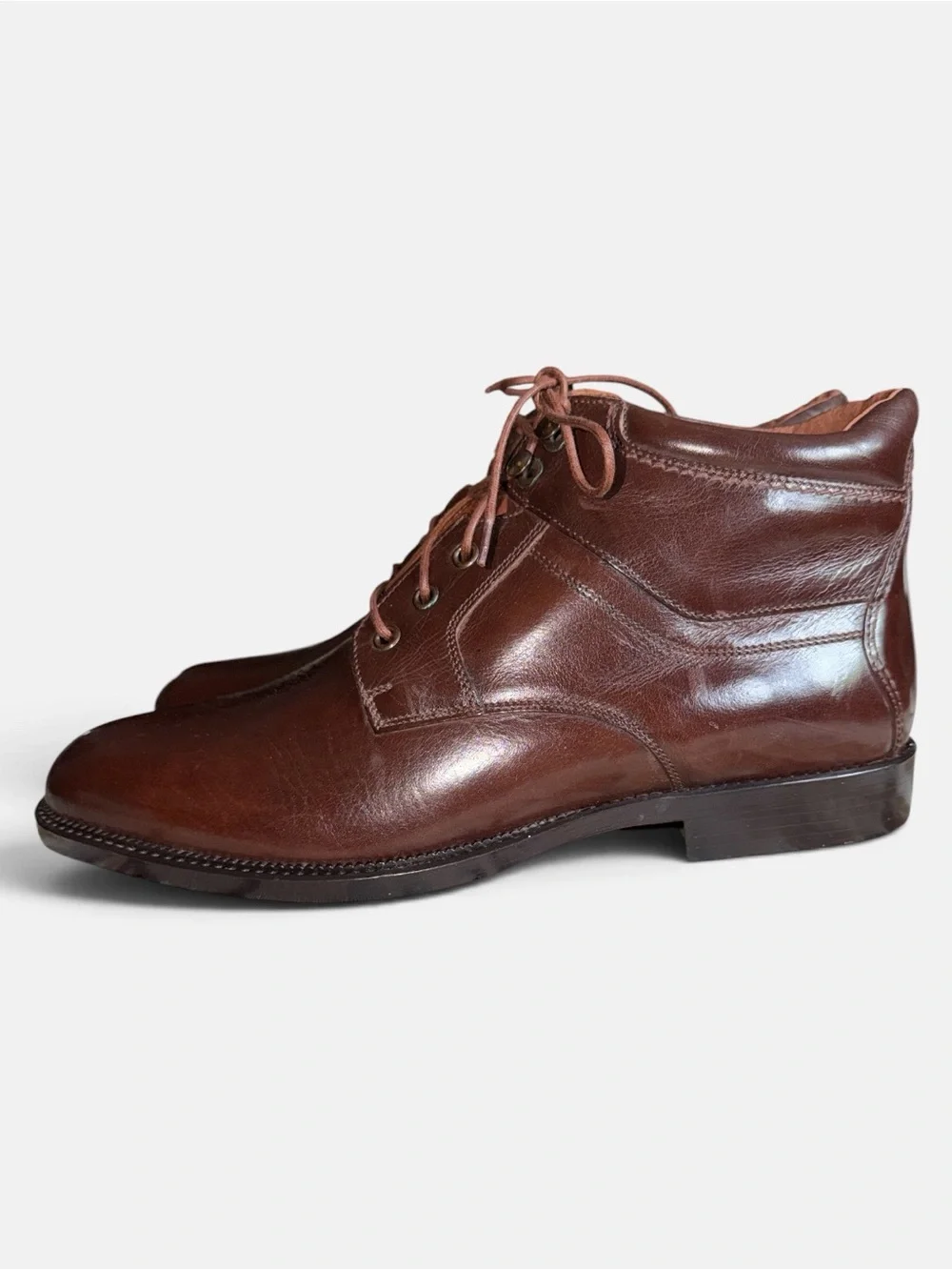 Vintage Giorgio Brutini Men’s Brown Leather Ankle Dress Boots Size 13 Academia